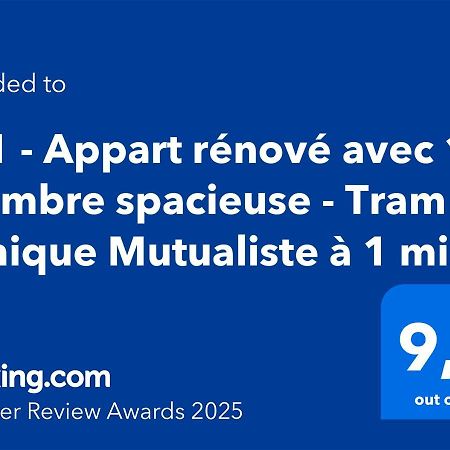 101 - Appart Renove Avec 1 Chambre Spacieuse - Tram Et Clinique Mutualiste A 1 Min Grenoble Extérieur photo